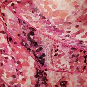 Plus size Pink tiered tank top